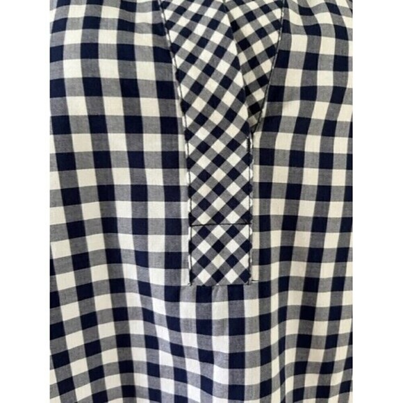 Vineyard Vines Mixed Gingham Tie Sleeve Blouse Size Small - Picture 7 of 9